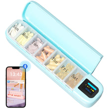 Load image into Gallery viewer, Daviky Automatic Pill Dispenser, Smart Pill Organizer with Alarm, Pill Box 7 Day with APP, Weekly Travel Pill Case, Portable Pill Reminder for Medicines, Supplements and Vitamins