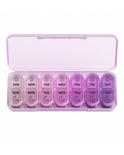 Load image into Gallery viewer, Daviky Weekly Pill Organizer 2 Times a Day, 7-Day AM PM Medicine Case, Travel-Friendly Pill Box for Fish Oils, Vitamins & Supplements