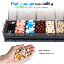 Load image into Gallery viewer, Daviky Extra Large Weekly Pill Organizer 2 Times a Day, XXL Pill Box 7 Day with AM PM Large Compartments, BPA-Free Daily Medicine Case, Jumbo Pill Holder for Fish Oils, Vitamins & Supplements