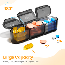 Load image into Gallery viewer, Daviky Weekly Pill Organizer 3X a Day, Large Pill Box 7 Day 3 Times a Day with Separate Light-Proof Container, Portable Travel Pill Case for Medication, Vitamins, Fish Oil and Supplements