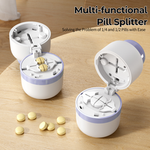 Load image into Gallery viewer, Daviky Pill Cutter 1/4, Adjustable Pill Cutter Splitter for Small and Tiny Pills with Accurate Alignment, Dual Safety Blades, Tablet Cutter for Small or Large Pills, Vitamins, Medication