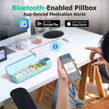 Load image into Gallery viewer, Daviky Automatic Pill Dispenser, Smart Pill Organizer with Alarm, Pill Box 7 Day with APP, Weekly Travel Pill Case, Portable Pill Reminder for Medicines, Supplements and Vitamins