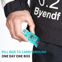 Load image into Gallery viewer, Daviky Monthly Pill Organizer 2 Times a Day, 30 Day Pill Box AM PM with Separate Container, One Month Medicine Case Twice a Day to Hold Vitamins, Supplements and Medication (Cyan)