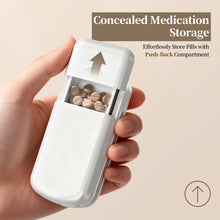 Load image into Gallery viewer, Daviky Pill Cutter Splitter for Small & Tiny Pills, Dual Safety Blades, Adjustable Centering Slot, Precise 1/2 1/3 1/4 Tablet Cutter, Built-in Storage, Portable & Senior-Friendly
