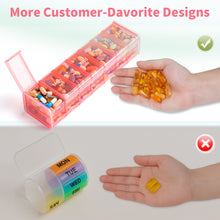 Load image into Gallery viewer, Daviky Extra Large Weekly Pill Organizer 2 Times a Day, XXL Pill Box 7 Day with AM PM Large Compartments, BPA-Free Daily Medicine Case, Jumbo Pill Holder for Fish Oils, Vitamins & Supplements