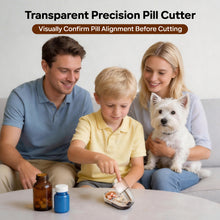 Load image into Gallery viewer, Daviky 2 PCS Pill Cutter Splitter with Removable Silicone Pad, Safe and Precise Cutting for Large, Small & Tiny Pills, Vitamins and Tablets, Stainless Steel Blade, Travel Size, BPA Free