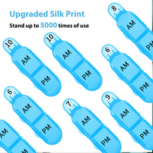 Load image into Gallery viewer, Daviky Monthly Pill Organizer 2 Times a Day, 30 Day Pill Box AM PM with Separate Container, One Month Medicine Case Twice a Day to Hold Vitamins, Supplements and Medication (Blue)