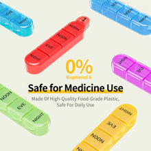 Load image into Gallery viewer, Daviky Monthly Pill Organizer 4 Times a Day, 30 Day Pill Organizer with Daily Pill Box Organizer, One Month Medicine Pill Case, 31 Day Pill Container Pill Holder to Hold Supplement and Medication