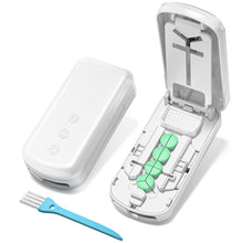 Load image into Gallery viewer, Daviky Pill Cutter Splitter for Small &amp; Tiny Pills, Dual Safety Blades, Adjustable Centering Slot, Precise 1/2 1/3 1/4 Tablet Cutter, Built-in Storage, Portable &amp; Senior-Friendly
