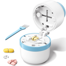 Load image into Gallery viewer, Daviky Pill Cutter 1/4, Adjustable Pill Cutter Splitter for Small and Tiny Pills with Accurate Alignment, Dual Safety Blades, Tablet Cutter for Small or Large Pills, Vitamins, Medication, Easy to Use
