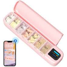 Load image into Gallery viewer, Daviky Automatic Pill Dispenser, Smart Pill Organizer with Alarm, Pill Box 7 Day with APP, Weekly Travel Pill Case, Portable Pill Reminder for Medicines, Supplements and Vitamins
