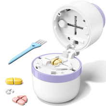 Load image into Gallery viewer, Daviky Pill Cutter 1/4, Adjustable Pill Cutter Splitter for Small and Tiny Pills with Accurate Alignment, Dual Safety Blades, Tablet Cutter for Small or Large Pills, Vitamins, Medication

