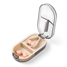Load image into Gallery viewer, Daviky Pill Cutter Splitter with Removable Silicone Pad, Safe and Precise Cutting for Large, Small &amp; Tiny Pills, Vitamins and Tablets, Stainless Steel Blade, Travel Size, BPA Free
