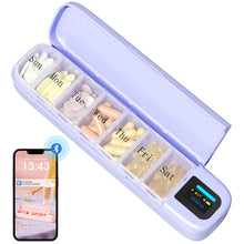 Load image into Gallery viewer, Daviky Automatic Pill Dispenser, Smart Pill Organizer with Alarm, Pill Box 7 Day with APP, Weekly Travel Pill Case, Portable Pill Reminder for Medicines, Supplements and Vitamins
