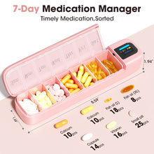 Load image into Gallery viewer, Daviky Automatic Pill Dispenser, Smart Pill Organizer with Alarm, Pill Box 7 Day with APP, Weekly Travel Pill Case, Portable Pill Reminder for Medicines, Supplements and Vitamins
