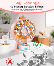 Load image into Gallery viewer, Daviky Pill Dispenser Daily, Large Pill Organizer with Wall-Mounted or Standing Use, 14 Days Pill Container, Push Button Design, Weekly Pill Box for Vitamin, Medicine,Supplement, Fish Oil(Gray)

