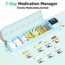 Load image into Gallery viewer, Daviky Automatic Pill Dispenser, Smart Pill Organizer with Alarm, Pill Box 7 Day with APP, Weekly Travel Pill Case, Portable Pill Reminder for Medicines, Supplements and Vitamins
