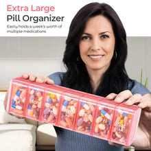 Load image into Gallery viewer, Daviky Extra Large Weekly Pill Organizer 2 Times a Day, XXL Pill Box 7 Day with AM PM Large Compartments, BPA-Free Daily Medicine Case, Jumbo Pill Holder for Fish Oils, Vitamins &amp; Supplements
