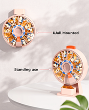 Load image into Gallery viewer, Daviky Pill Dispenser Daily, Large Pill Organizer with Wall-Mounted or Standing Use, 14 Days Pill Container, Push Button Design, Weekly Pill Box for Vitamin, Medicine,Supplement, Fish Oil(Gray)
