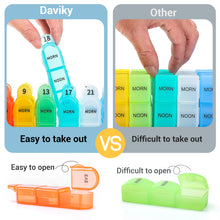 Load image into Gallery viewer, Daviky Monthly Pill Organizer 3 Times a Day, 30 Day Pill Organizer with Small Pill Box, One Month Medicine Organizer, 31 Day Pill Case Pill Container to Hold Vitamin, Supplement and Medication
