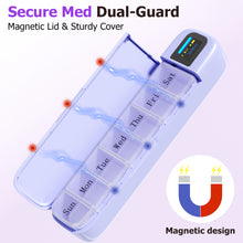 Load image into Gallery viewer, Daviky Automatic Pill Dispenser, Smart Pill Organizer with Alarm, Pill Box 7 Day with APP, Weekly Travel Pill Case, Portable Pill Reminder for Medicines, Supplements and Vitamins
