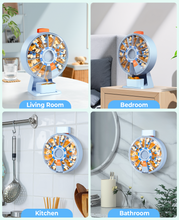 Load image into Gallery viewer, Daviky Pill Dispenser Daily, Large Pill Organizer with Wall-Mounted or Standing Use, 14 Days Pill Container, Push Button Design, Weekly Pill Box for Vitamin, Medicine,Supplement, Fish Oil(Gray)
