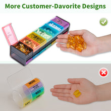 Load image into Gallery viewer, Daviky Extra Large Weekly Pill Organizer 2 Times a Day, XXL Pill Box 7 Day with AM PM Large Compartments, BPA-Free Daily Medicine Case, Jumbo Pill Holder for Fish Oils, Vitamins &amp; Supplements
