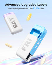 Load image into Gallery viewer, Daviky Weekly Pill Organizer 1 Time a Day, Travel Drawer-Style Pill Box for Daily Medication, 7-Day Pill Case, Compact &amp; Portable, Ideal for Vitamins, Fish Oils &amp; Supplements
