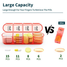Load image into Gallery viewer, Daviky Weekly Pill Organizer 4 Times a Day, Pill Box 7 Day, Medicine Organizer Portable for Travel with Removable Individual Pill Case Pill Container to Hold Daily Vitamin, Supplement and Medication
