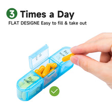Load image into Gallery viewer, Daviky Weekly Pill Organizer 3 Times a Day, Pill Box 3 Times a Day, Daviky Travel Pill Box 7 Day with Large Pill Containers, Pill Cases Organizers 7 Day, Daily Medicine Organizer to Hold Medication

