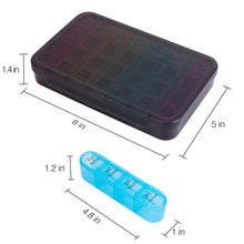 Load image into Gallery viewer, Daviky Pill Organizer 4 Times a Day - Pill Box 7 Day, Large Weekly Medicine Pill Organizer for Travel with Removable Individual Containers, Pill Case to Hold Daily Vitamins, Supplements and Medication
