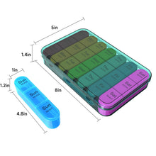Load image into Gallery viewer, Pill Organizer 3 Times a Day, Weekly Pill Organizer 3x a Day, Pill Box 7 Day, Daily Pill Box Organizer, Travel Container Pill Cases Organizers 7 Day, Medicine Organizer to Hold Vitamins and Medication
