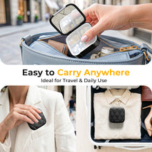 Load image into Gallery viewer, Daviky Small Pill Organizer for Purse, Travel Pill Box with Built-in Mirror, 4 Compartments Cute Pill Case for Daily Medication and Vitamins, Unique Open Design, Portable Medicine Organizer for Women
