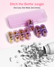 Load image into Gallery viewer, Daviky Weekly Pill Organizer 2 Times a Day, 7-Day AM PM Medicine Case, Travel-Friendly Pill Box for Fish Oils, Vitamins &amp; Supplements

