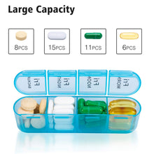 Load image into Gallery viewer, Weekly Pill Organizer 4 Times a Day, Daily Pill Box Organizer, Large Medicine Organizer, Pill Cases Organizers 7 Day, Daviky Pill Box 7 Day to Hold Vitamins, Medication
