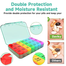 Load image into Gallery viewer, Pill Organizer 3 Times a Day, Weekly Pill Organizer 3x a Day, Pill Box 7 Day, Daily Pill Box Organizer, Travel Container Pill Cases Organizers 7 Day, Medicine Organizer to Hold Vitamins and Medication
