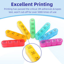 Load image into Gallery viewer, Daviky Pill Organizer, Daily Pill Box 7 Day, Weekly Pill Organizer 4 Times a Day, Large Travel Pill Case with 28 Compartment to Hold Medicine, Vitamin and Supplement (Blue)
