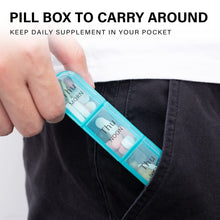 Load image into Gallery viewer, Daviky Pill Organizer 3 Times a Day, Daily Pill Box 7 Day, Weekly Cases Medicine Organizers to Hold Vitamins and Medication

