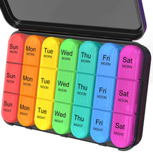 Load image into Gallery viewer, Daviky Pill Organizer 3 Times a Day, Daily Pill Box 7 Day, Weekly Cases Medicine Organizers to Hold Vitamins and Medication
