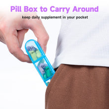 Load image into Gallery viewer, Daviky Weekly Pill Organizer 3 Times a Day, Travel Pill Organizer 3X a Day, Pill Box 7 Day, Daily Pill Box Organizer, Pill Cases Organizers 7 Day, Medicine Organizer to Hold Vitamins and Medication
