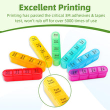 Load image into Gallery viewer, Daviky Pill Organizer 4 Times a Day, Weekly Pill Box Travel Pill Case, Daily Medicine Organizer 7 Day, Large Pill Container Holder to Hold Vitamins, Pills, Supplements (Green)
