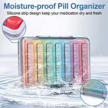 Load image into Gallery viewer, Daviky Weekly Pill Organizer 4 Times a Day, Moisture-Proof Pill Box 7 Day, Daily Pill Case Medicine Organizer Box Easy to Carry, Travel Pill Organizer with 28 Compartments to Hold Vitamins &amp; Meds

