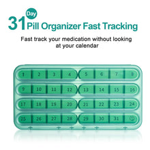 Load image into Gallery viewer, Daviky Monthly Pill Organizer 1 Time a Day, Month Pill Box Organizer 30 Day, 31 Day Daily Pill Case Once per Day, Medicine Organizer Box to Hold Vitamins and Medication
