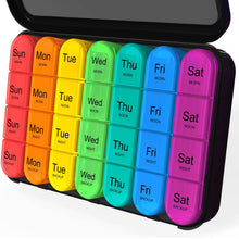 Load image into Gallery viewer, Weekly Pill Organizer 4 Times a Day, Daily Pill Box Organizer, Large Medicine Organizer, Pill Cases Organizers 7 Day, Daviky Pill Box 7 Day to Hold Vitamins, Medication
