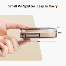Load image into Gallery viewer, Daviky Pill Cutter Splitter with Removable Silicone Pad, Safe and Precise Cutting for Large, Small &amp; Tiny Pills, Vitamins and Tablets, Stainless Steel Blade, Travel Size, BPA Free
