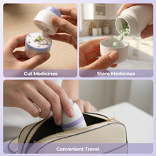 Load image into Gallery viewer, Daviky Pill Cutter 1/4, Adjustable Pill Cutter Splitter for Small and Tiny Pills with Accurate Alignment, Dual Safety Blades, Tablet Cutter for Small or Large Pills, Vitamins, Medication
