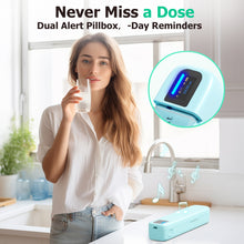 Load image into Gallery viewer, Daviky Automatic Pill Dispenser, Smart Pill Organizer with Alarm, Pill Box 7 Day with APP, Weekly Travel Pill Case, Portable Pill Reminder for Medicines, Supplements and Vitamins
