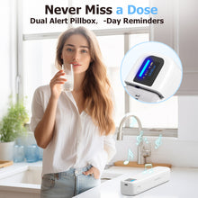Load image into Gallery viewer, Daviky Automatic Pill Dispenser, Smart Pill Organizer with Alarm, Pill Box 7 Day with APP, Weekly Travel Pill Case, Portable Pill Reminder for Medicines, Supplements and Vitamins
