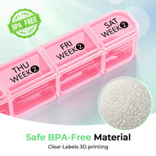 Load image into Gallery viewer, Daviky Monthly Pill Organizer 28 Day, 4 Week Pill Box with Removable Weekly Trays, Large BPA-Free Pill Organizer for Vitamins, Supplements and Medication, Travel Pill Case with Storage Box, Pink

