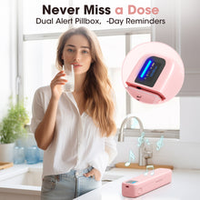 Load image into Gallery viewer, Daviky Automatic Pill Dispenser, Smart Pill Organizer with Alarm, Pill Box 7 Day with APP, Weekly Travel Pill Case, Portable Pill Reminder for Medicines, Supplements and Vitamins
